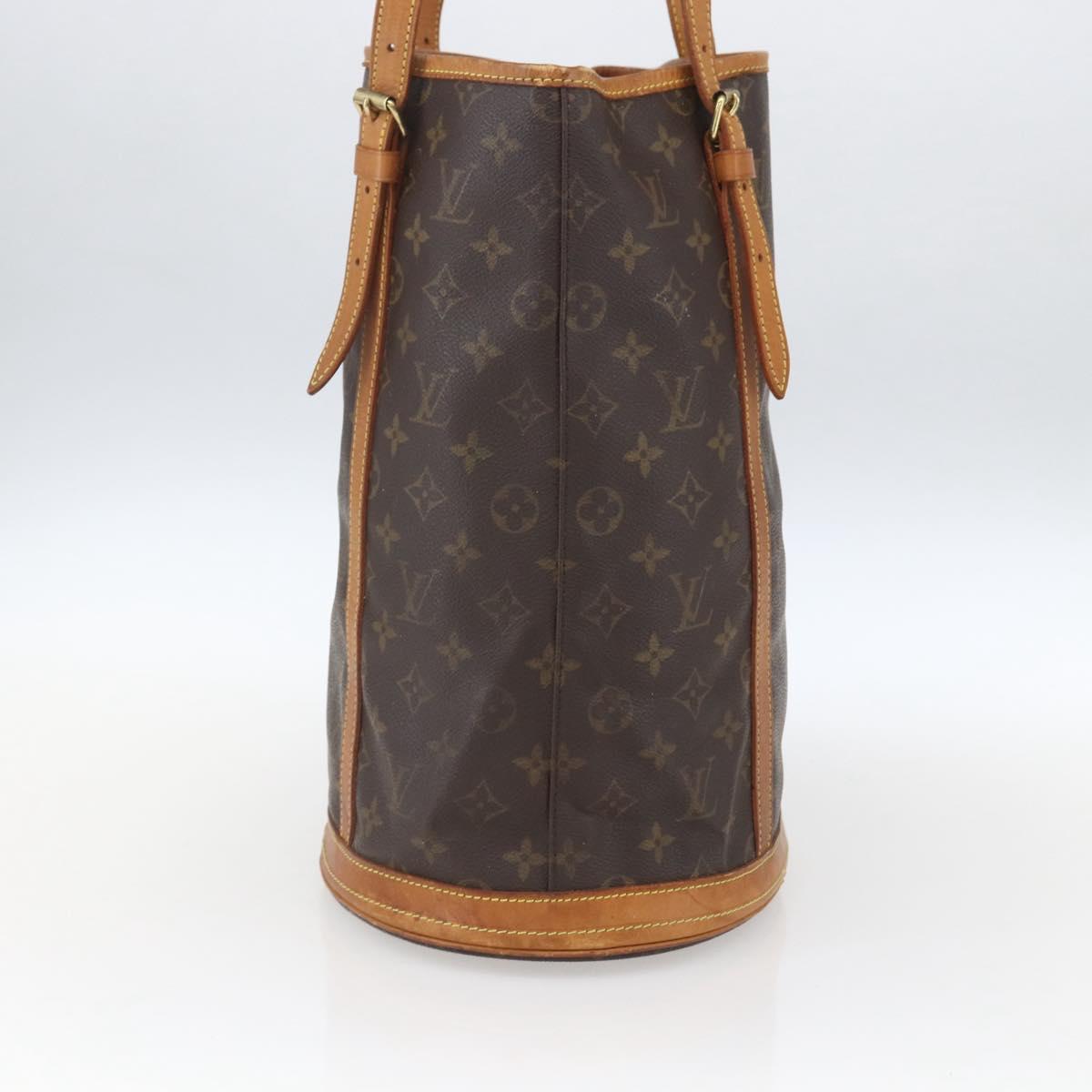 LOUIS VUITTON Monogram Bucket GM Shoulder Bag M42236 LV Auth 166180