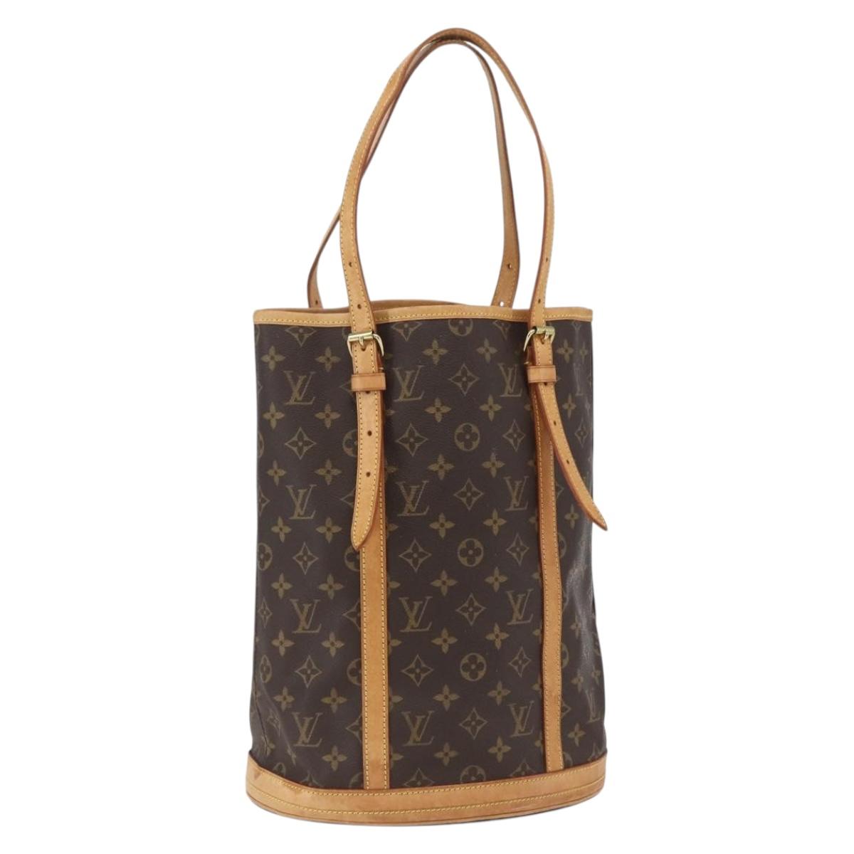 LOUIS VUITTON Monogram Bucket GM Shoulder Bag M42236 LV Auth 166184