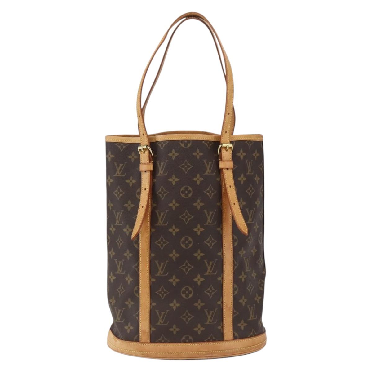 LOUIS VUITTON Monogram Bucket GM Shoulder Bag M42236 LV Auth 166184