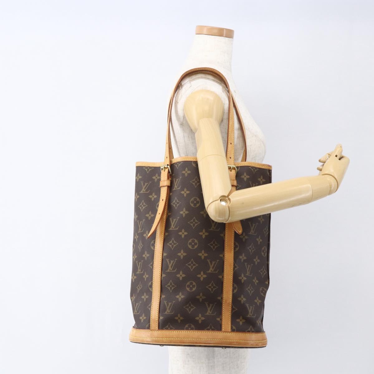 LOUIS VUITTON Monogram Bucket GM Shoulder Bag M42236 LV Auth 166184