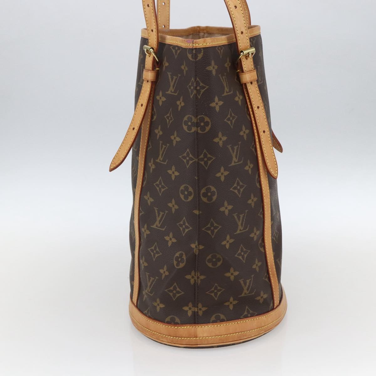 LOUIS VUITTON Monogram Bucket GM Shoulder Bag M42236 LV Auth 166184