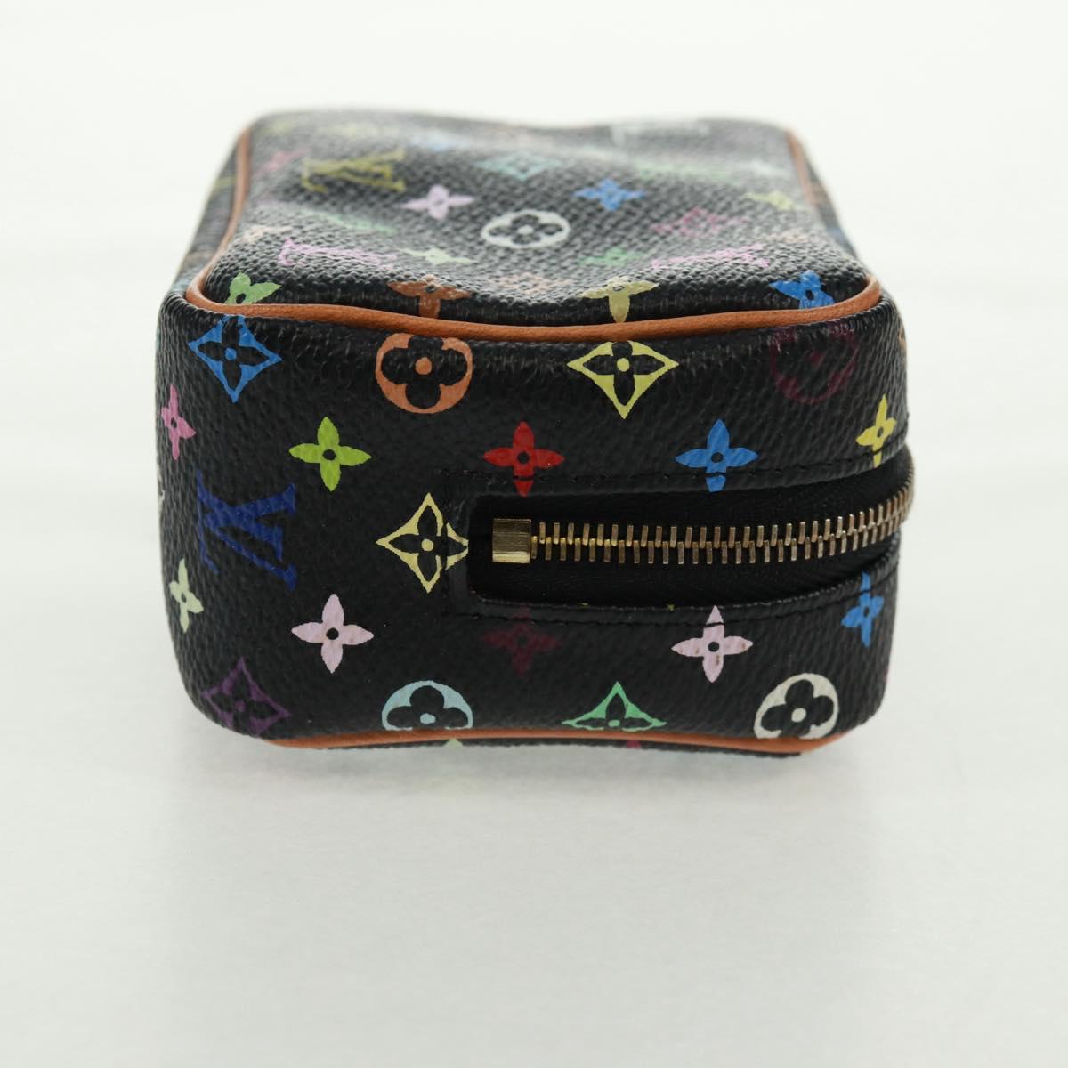 LOUIS VUITTON Monogram Multicolor Trousse Wapity Pouch Black M58034 Auth 166199V