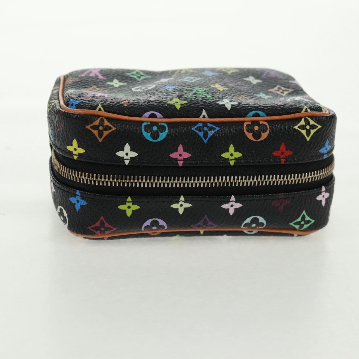 LOUIS VUITTON Monogram Multicolor Trousse Wapity Pouch Black M58034 Auth 166199V