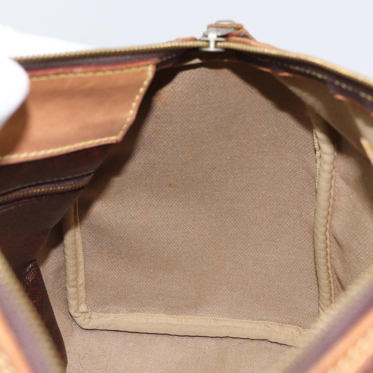 ETRO Paisley Boston Bag PVC Brown Gold Auth 166203