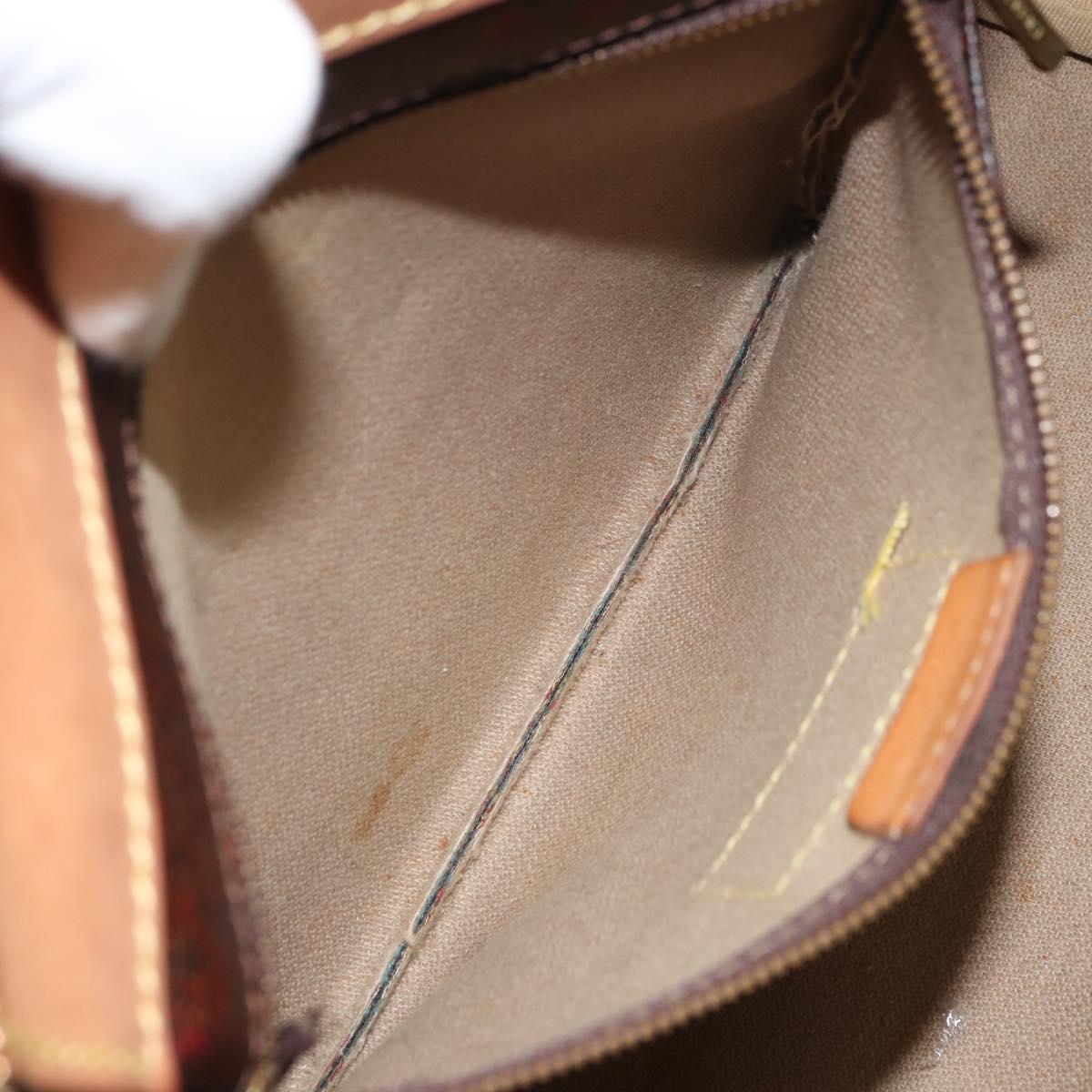 ETRO Paisley Boston Bag PVC Brown Gold Auth 166203