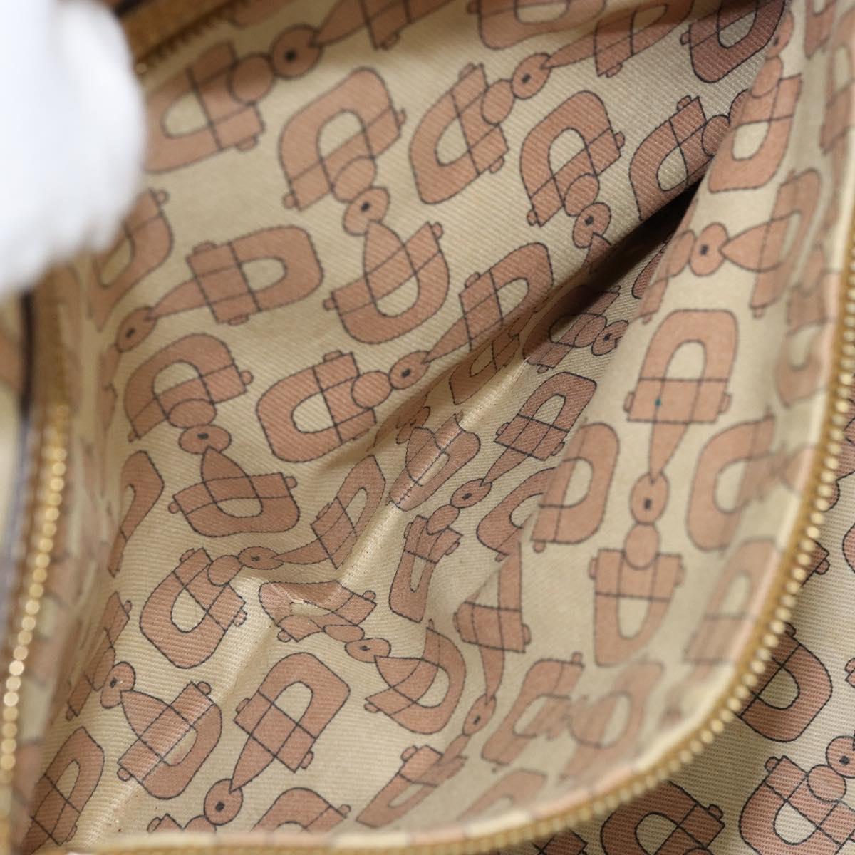 GUCCI GG Canvas Sherry Line Tote Bag Beige Gold 137396 Auth 166223