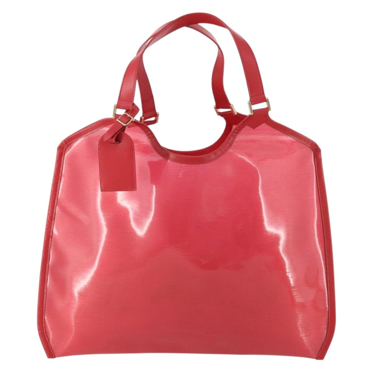 LOUIS VUITTON Epi Plage Via Hand Bag Vinyl Red Grenadine M92152 LV Auth 166226A