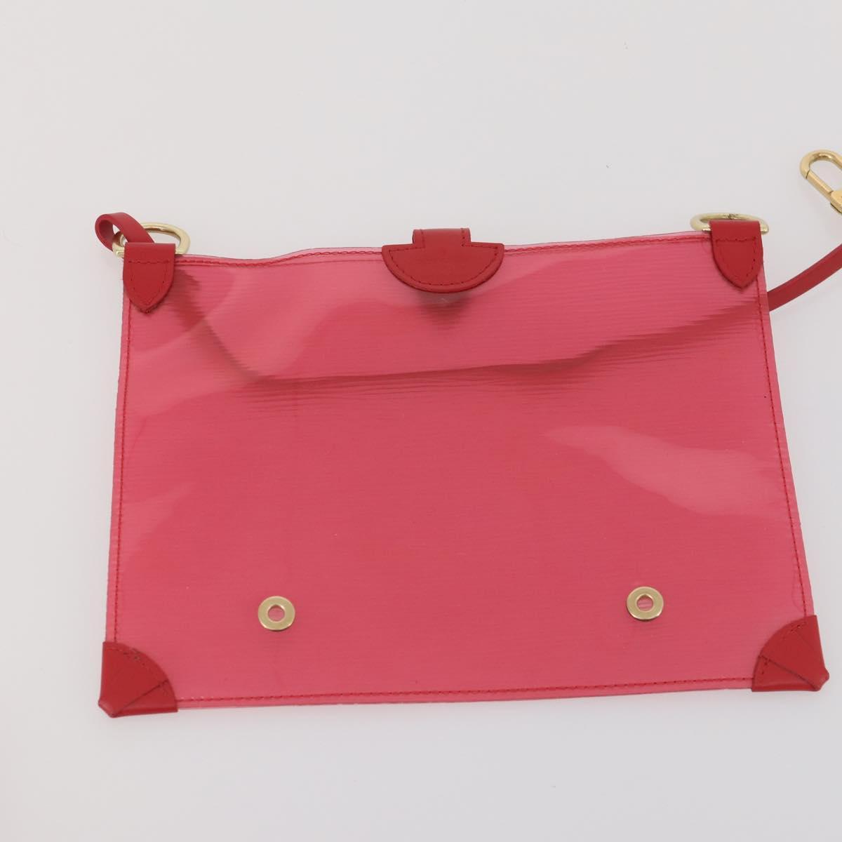 LOUIS VUITTON Epi Plage Via Hand Bag Vinyl Red Grenadine M92152 LV Auth 166226A
