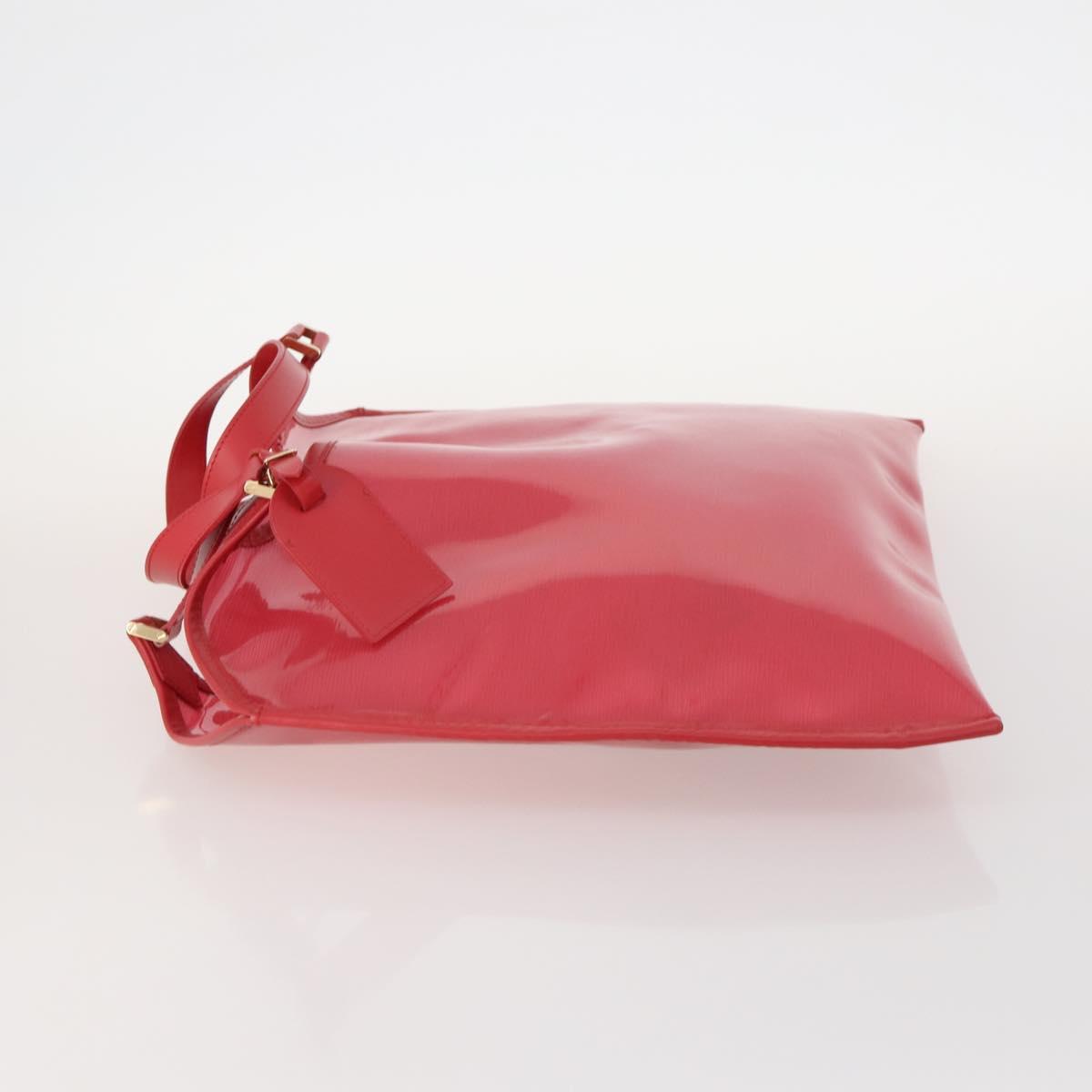 LOUIS VUITTON Epi Plage Via Hand Bag Vinyl Red Grenadine M92152 LV Auth 166226A