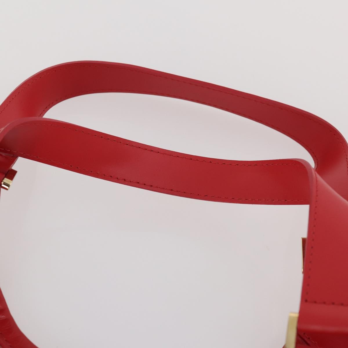 LOUIS VUITTON Epi Plage Via Hand Bag Vinyl Red Grenadine M92152 LV Auth 166226A
