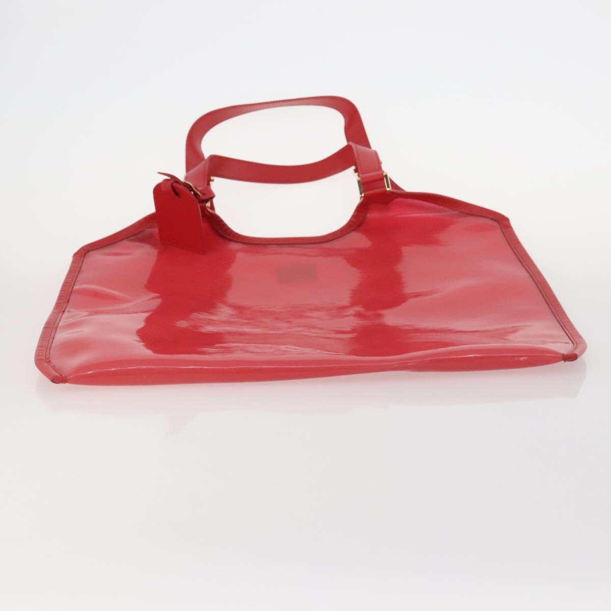 LOUIS VUITTON Epi Plage Via Hand Bag Vinyl Red Grenadine M92152 LV Auth 166226A