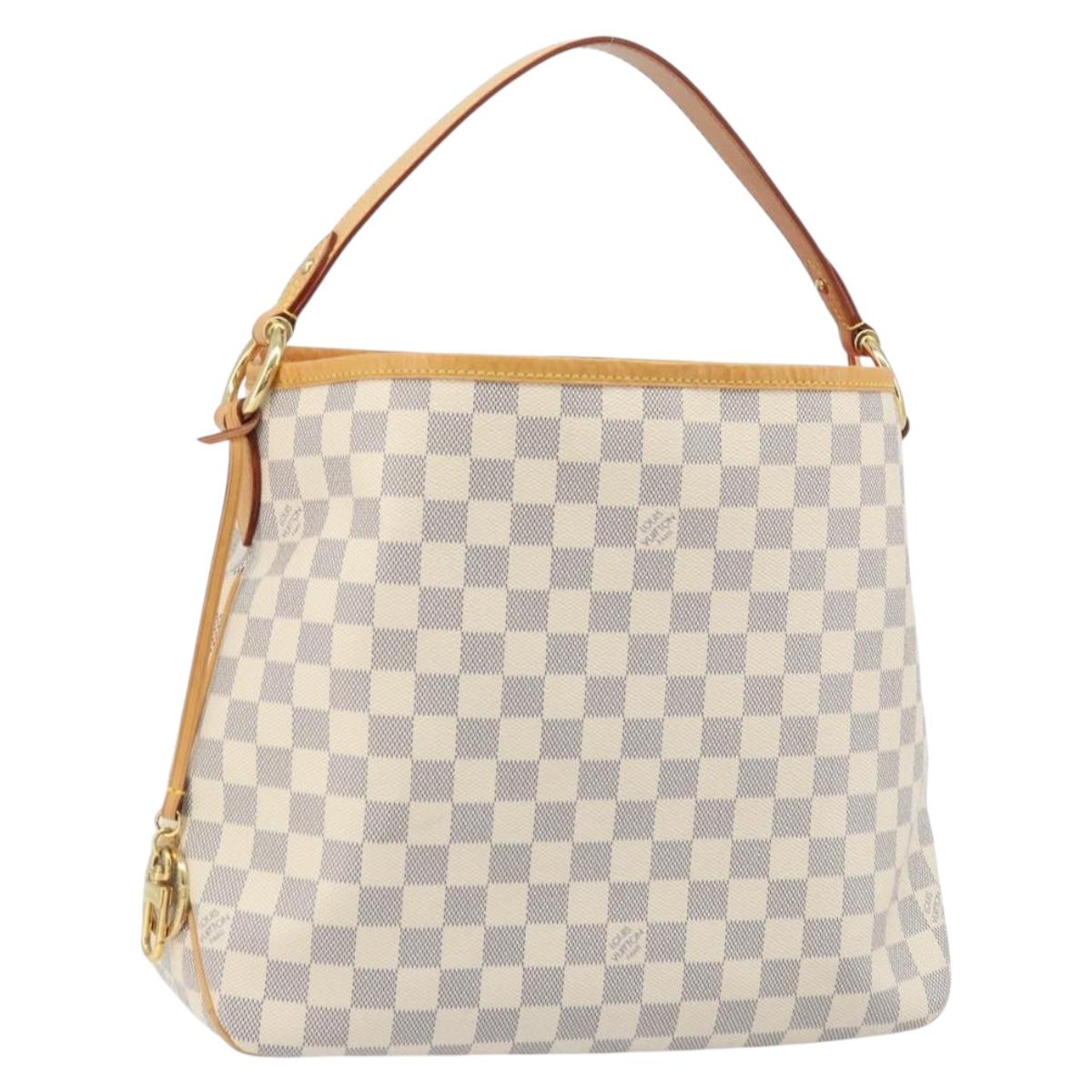 LOUIS VUITTON Damier Azur Delightful PM Shoulder Bag N41447 LV Auth 166230V