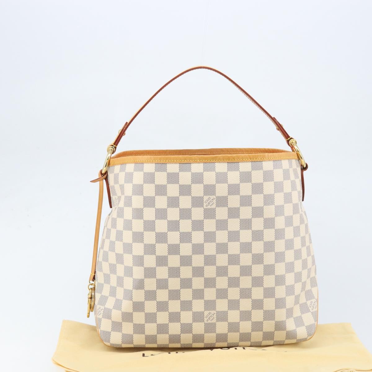 LOUIS VUITTON Damier Azur Delightful PM Shoulder Bag N41447 LV Auth 166230V