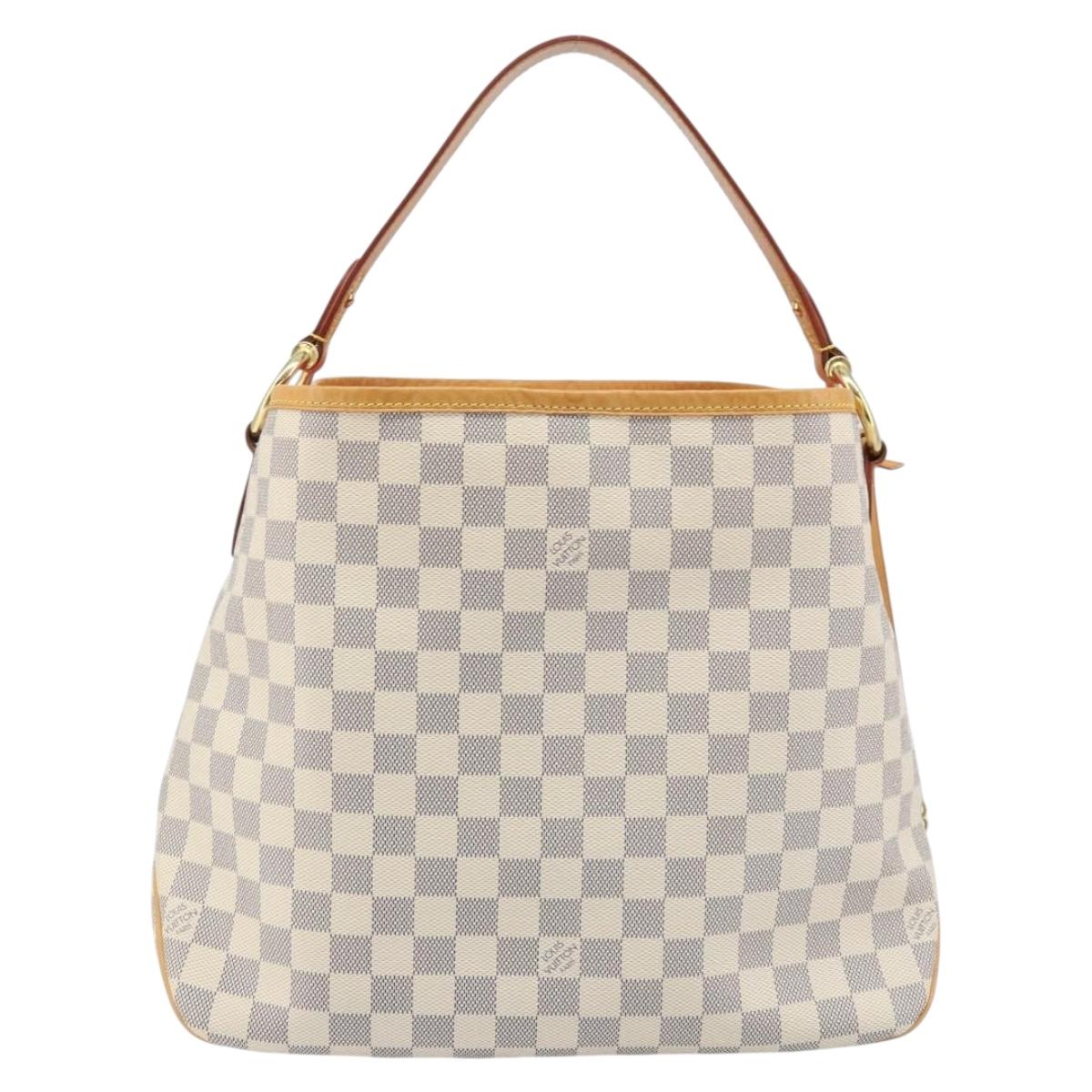LOUIS VUITTON Damier Azur Delightful PM Shoulder Bag N41447 LV Auth 166230V