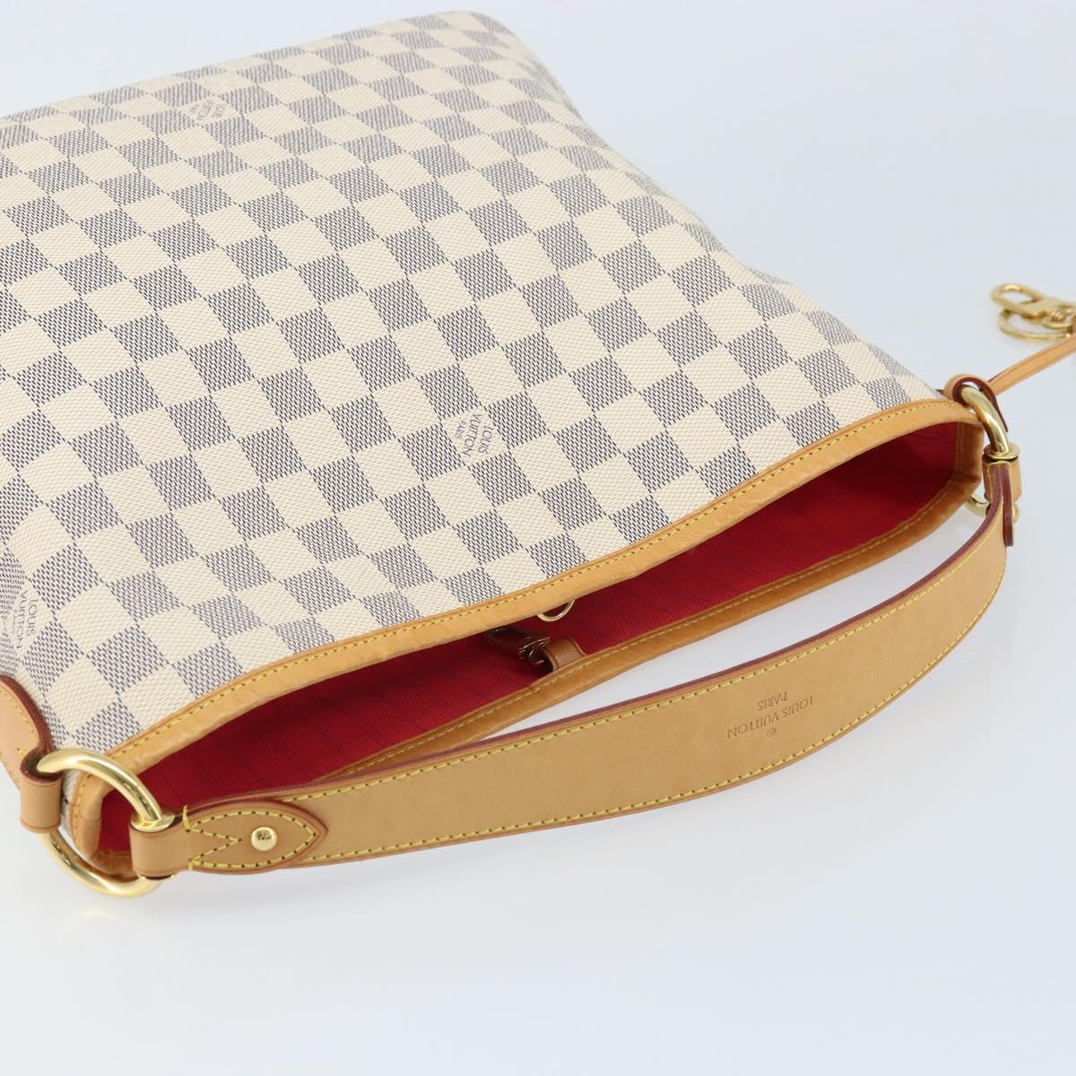LOUIS VUITTON Damier Azur Delightful PM Shoulder Bag N41447 LV Auth 166230V