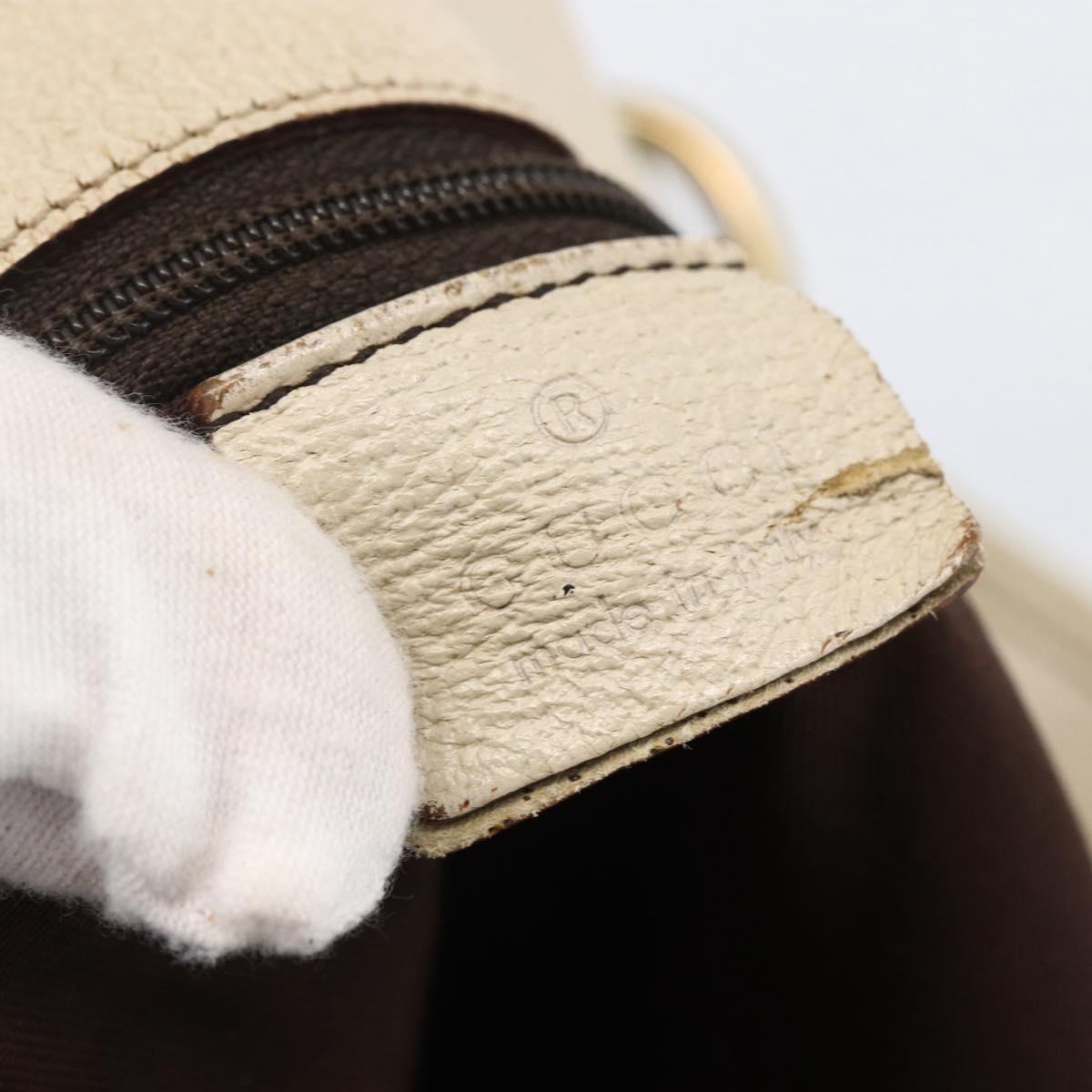 GUCCI GG Canvas Tote Bag Beige Gold 120836 Auth 166234
