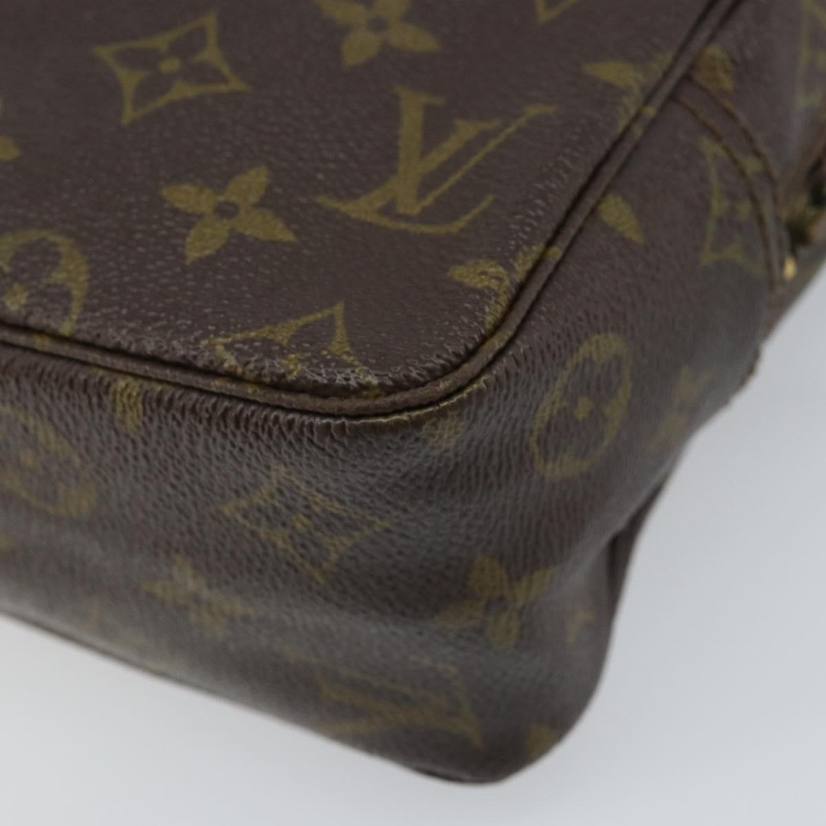 LOUIS VUITTON Monogram Trousse Toilette 28 Clutch Bag M47522 LV Auth 166236