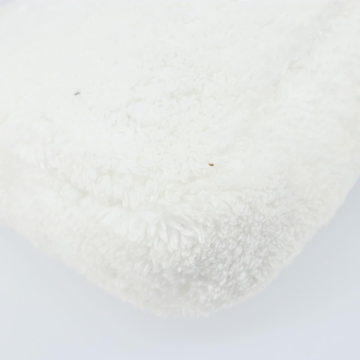 PRADA Hand pouch Hand Bag pile White Auth 166238M