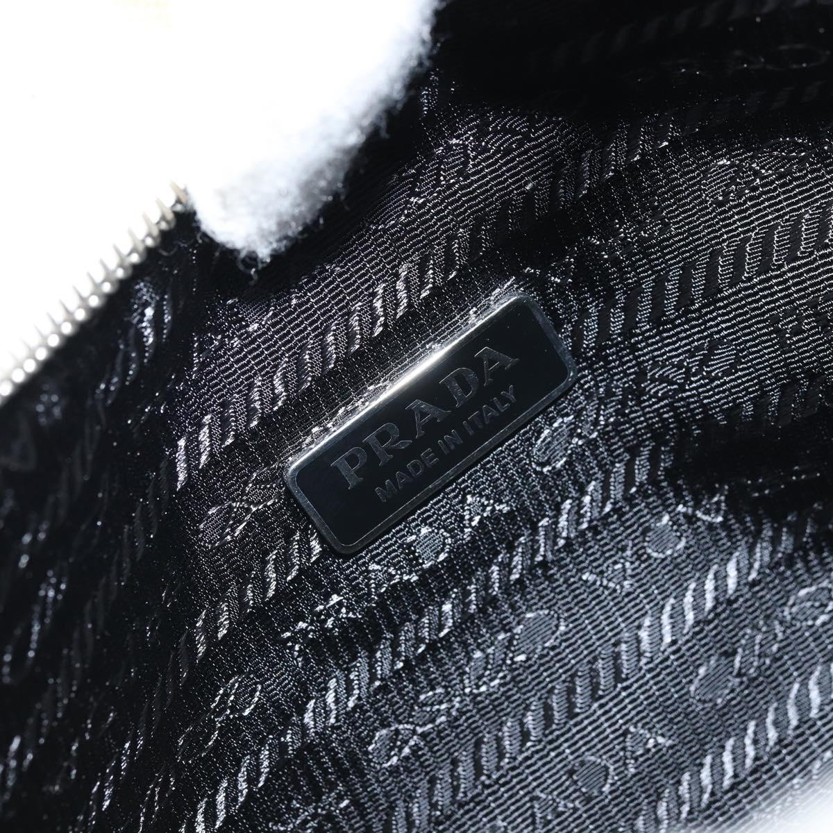 PRADA Hand pouch Hand Bag pile White Auth 166238M