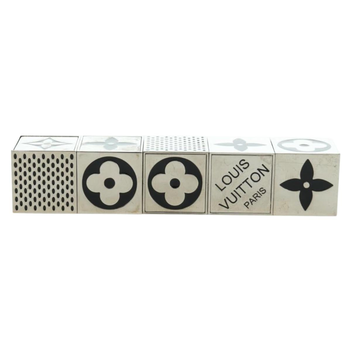 LOUIS VUITTON LV Cube Game metal Silver M99454 LV Auth 166248V