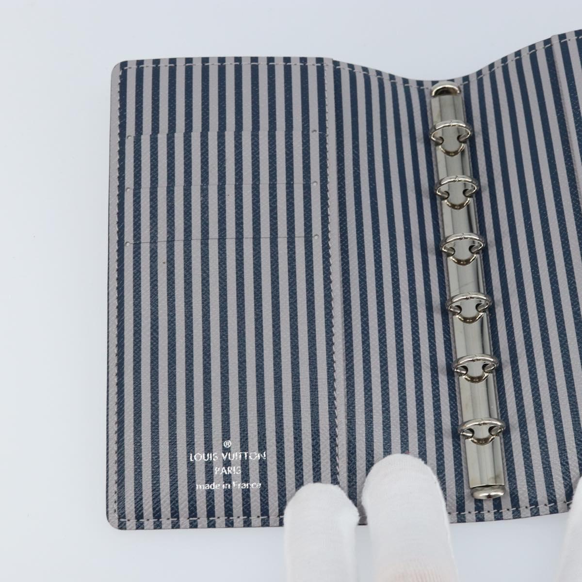 LOUIS VUITTON Damier Graphite Agenda PM Day Planner Cover R20030 LV Auth 166250V