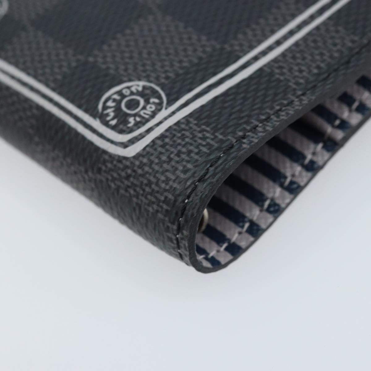 LOUIS VUITTON Damier Graphite Agenda PM Day Planner Cover R20030 LV Auth 166250V