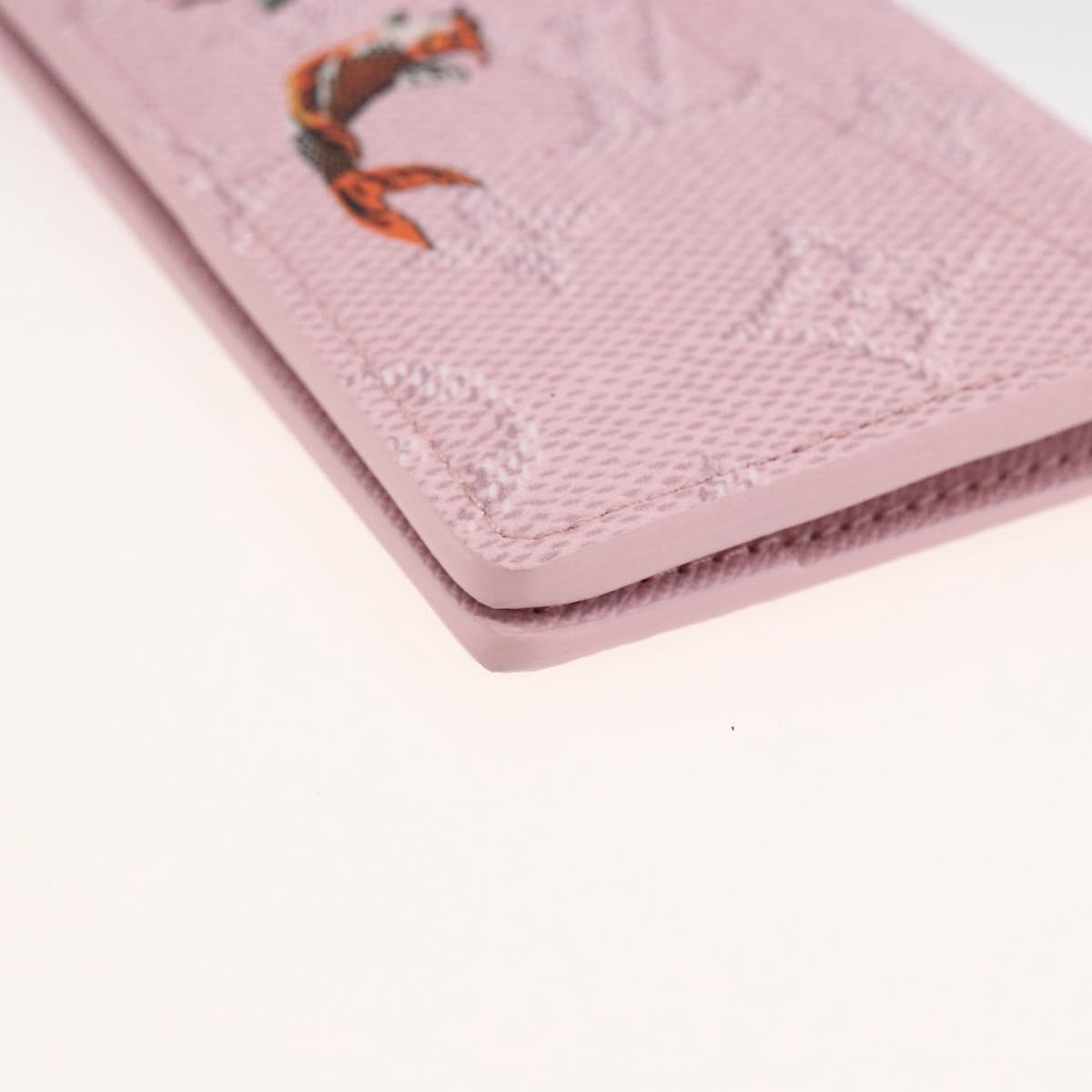 LOUIS VUITTON Monogram Organizer De Poch Card Case Pink M25973 LV Auth 166251SAM