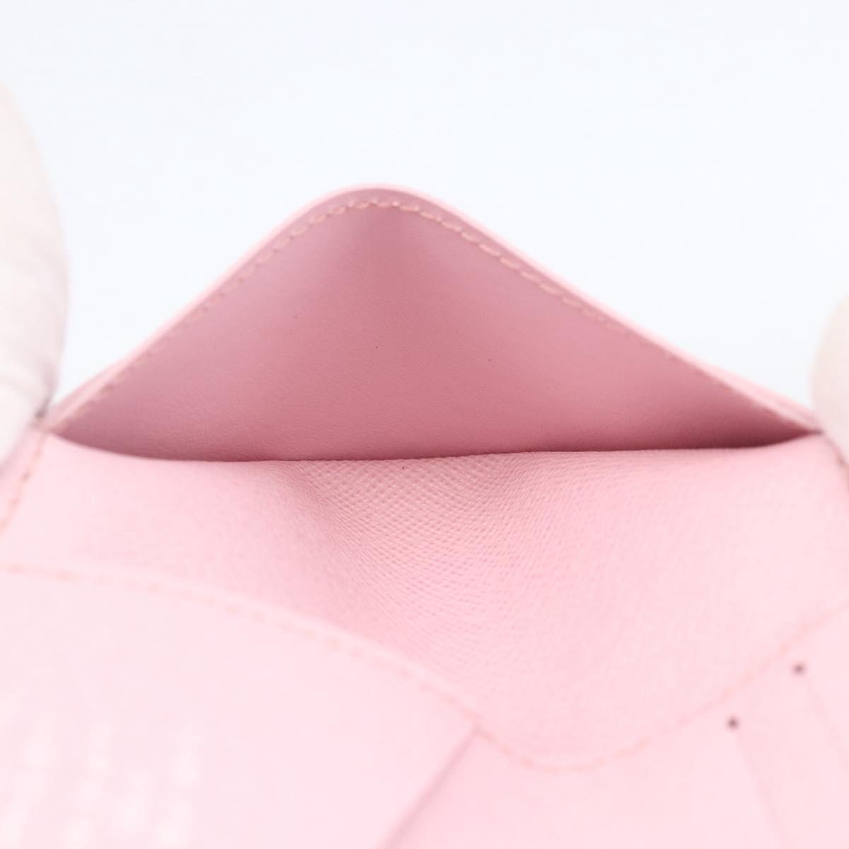 LOUIS VUITTON Monogram Organizer De Poch Card Case Pink M25973 LV Auth 166251SAM
