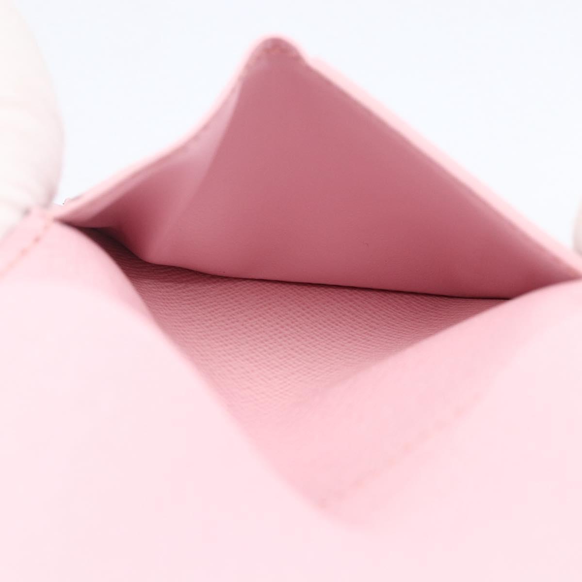 LOUIS VUITTON Monogram Organizer De Poch Card Case Pink M25973 LV Auth 166251SAM