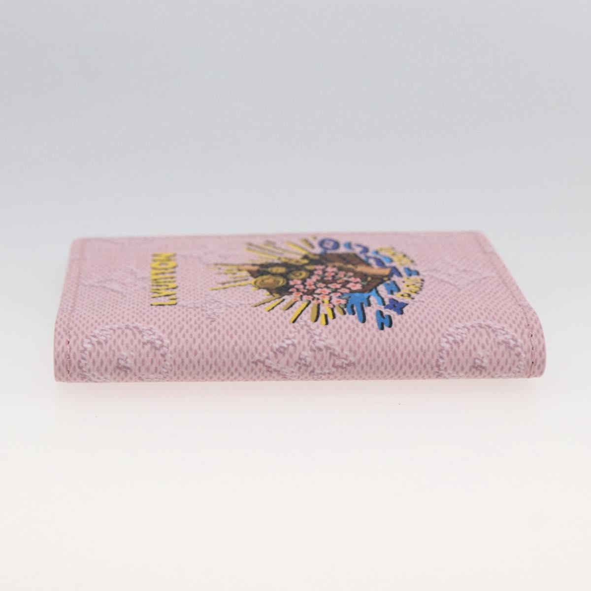 LOUIS VUITTON Monogram Organizer De Poch Card Case Pink M25973 LV Auth 166251SAM