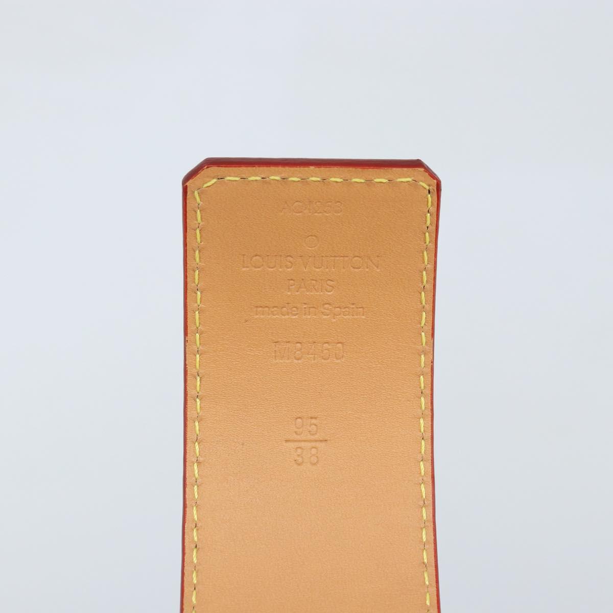 LOUIS VUITTON Monogram LVprinted Initials 40 MM Belt Blue M8460 Auth 166253SAM