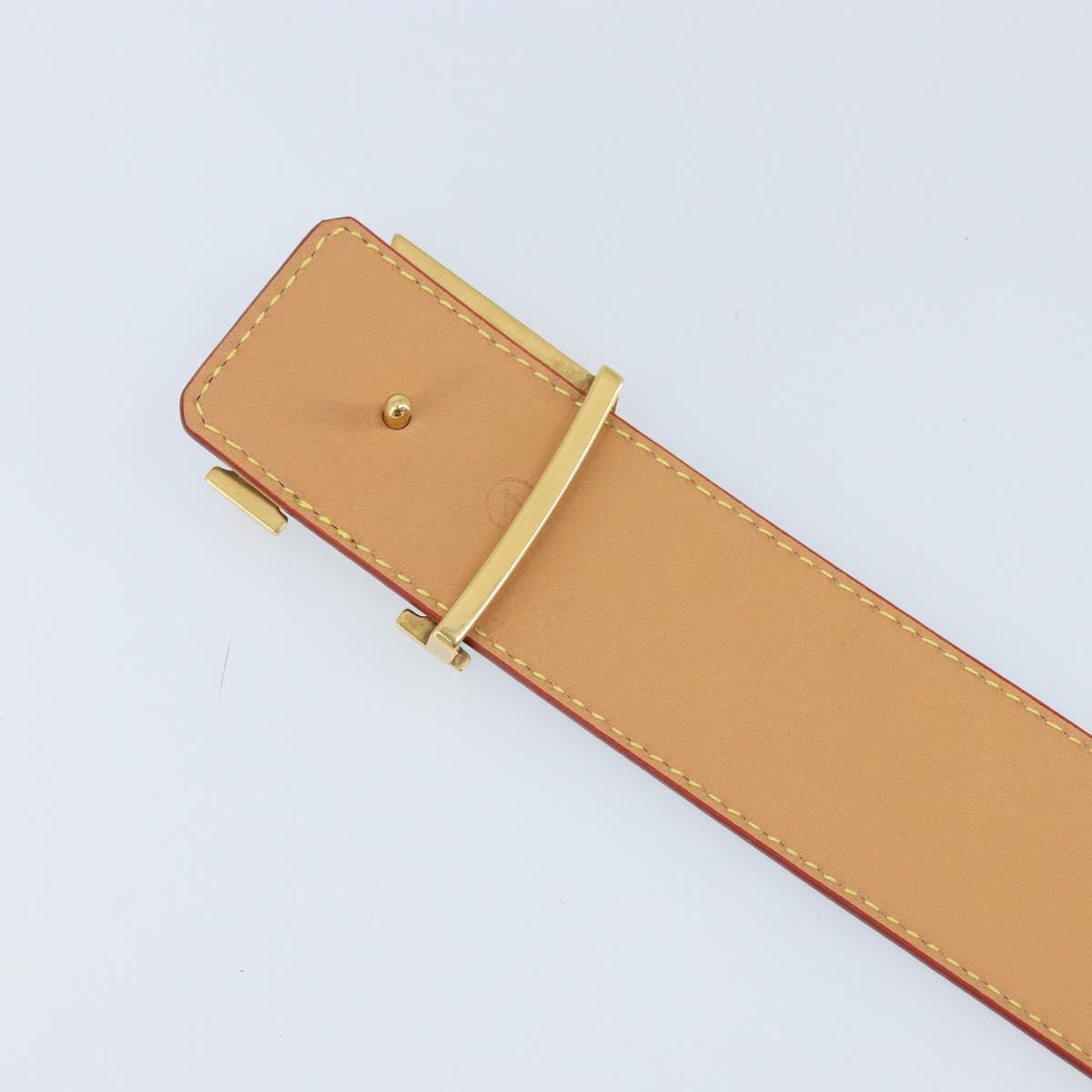 LOUIS VUITTON Monogram LVprinted Initials 40 MM Belt Blue M8460 Auth 166253SAM