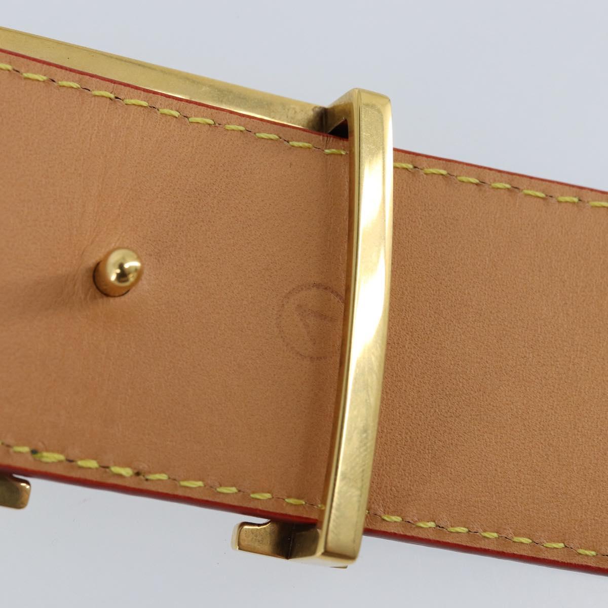 LOUIS VUITTON Monogram LVprinted Initials 40 MM Belt Blue M8460 Auth 166253SAM