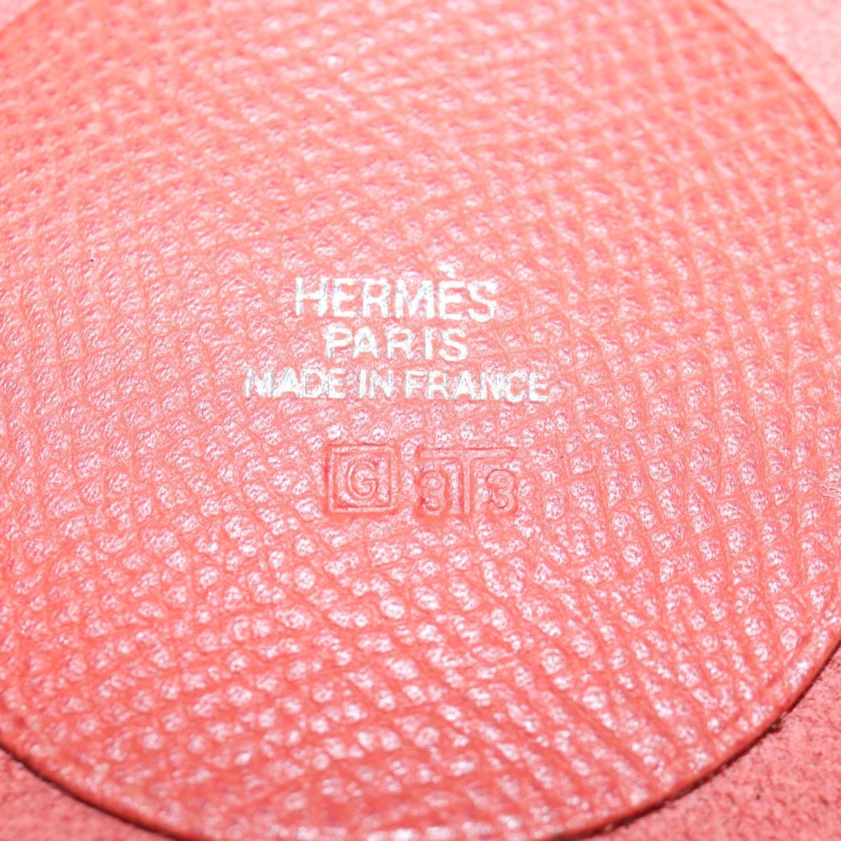 HERMES Vespa Pouch Leather Red Auth 166254M