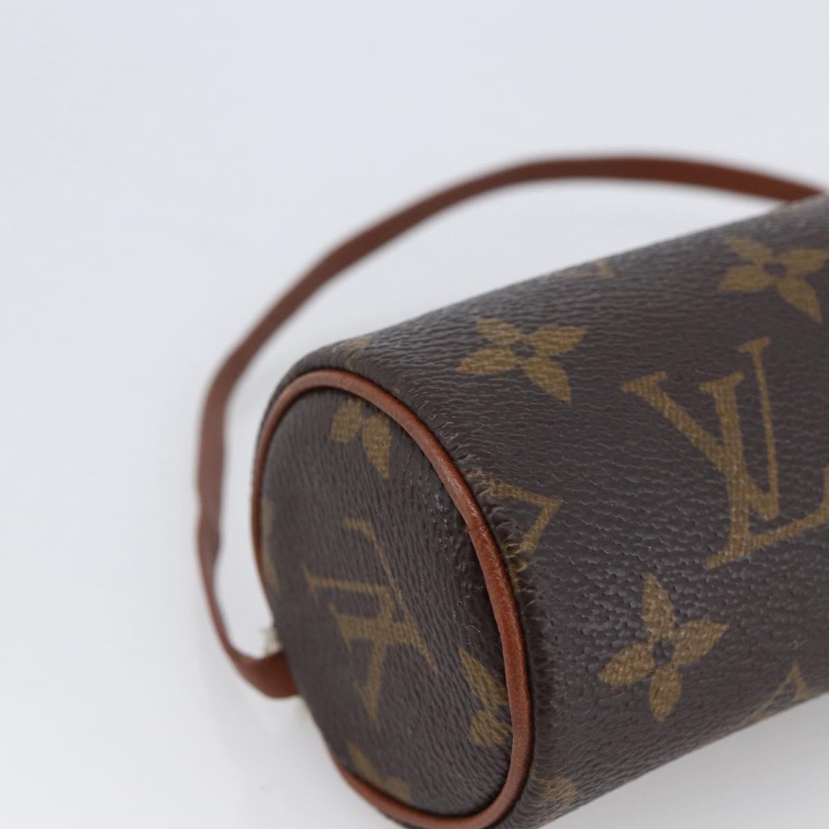 LOUIS VUITTON Monogram Papillon Pouch LV Auth 166258A