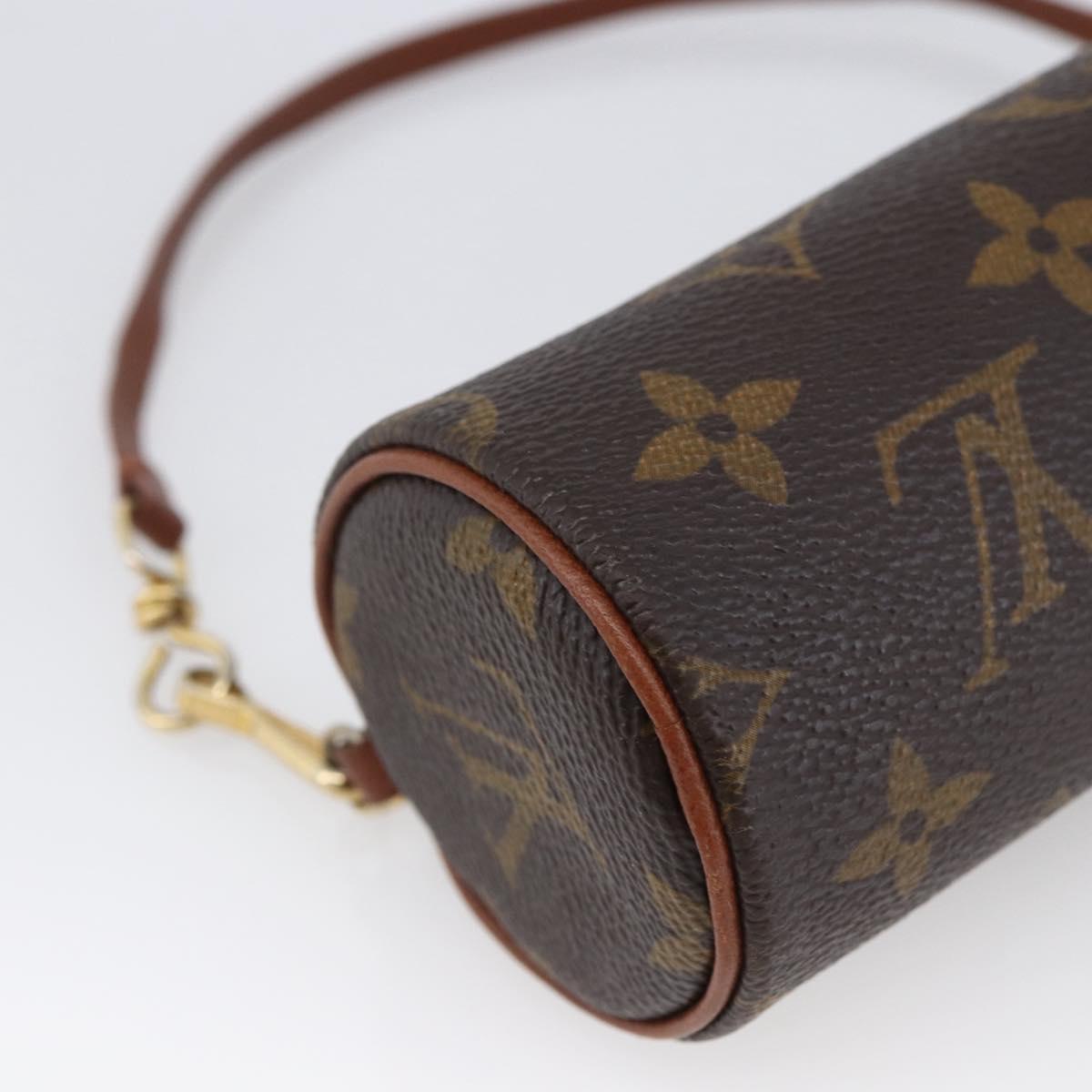LOUIS VUITTON Monogram Papillon Pouch LV Auth 166258A