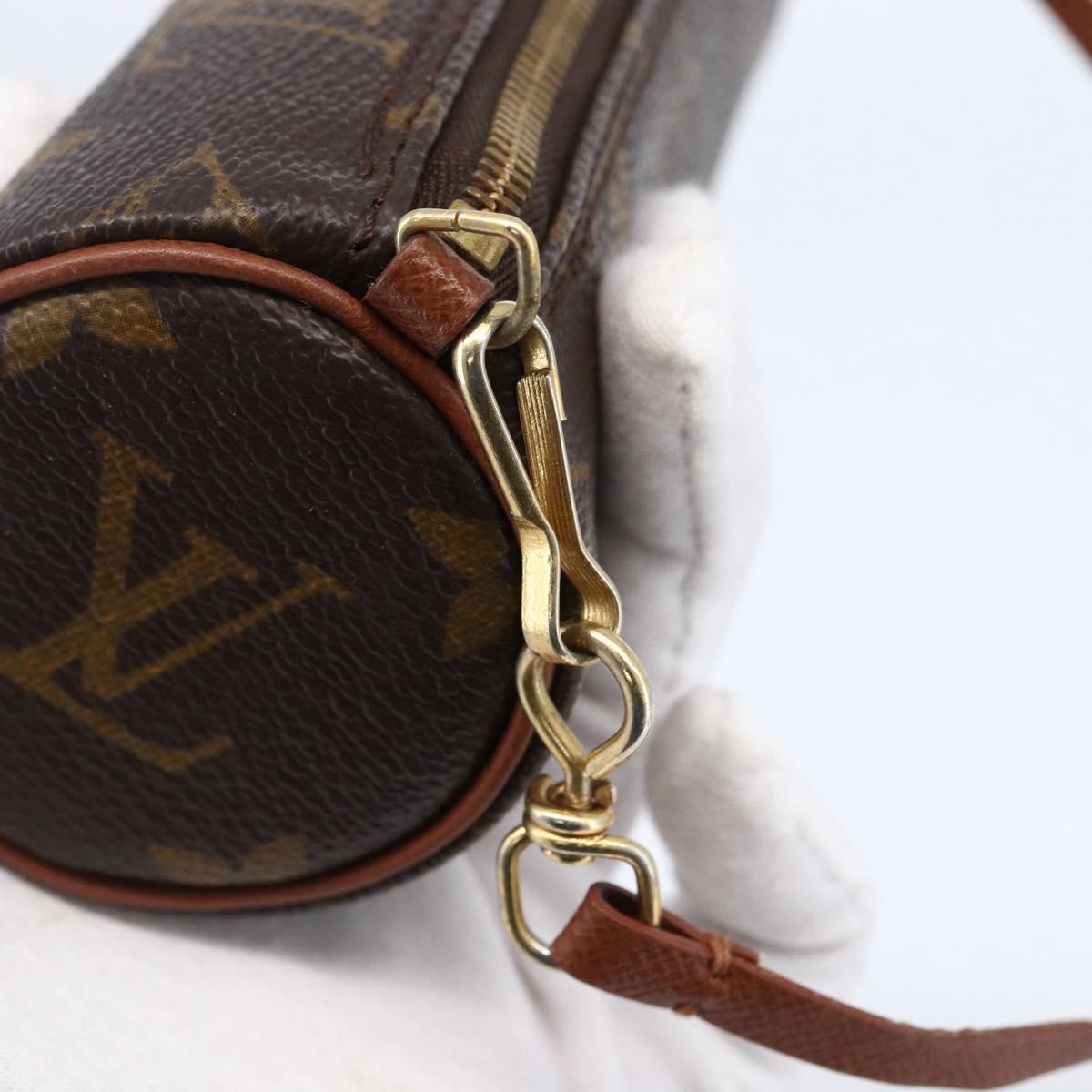 LOUIS VUITTON Monogram Papillon Pouch LV Auth 166258A