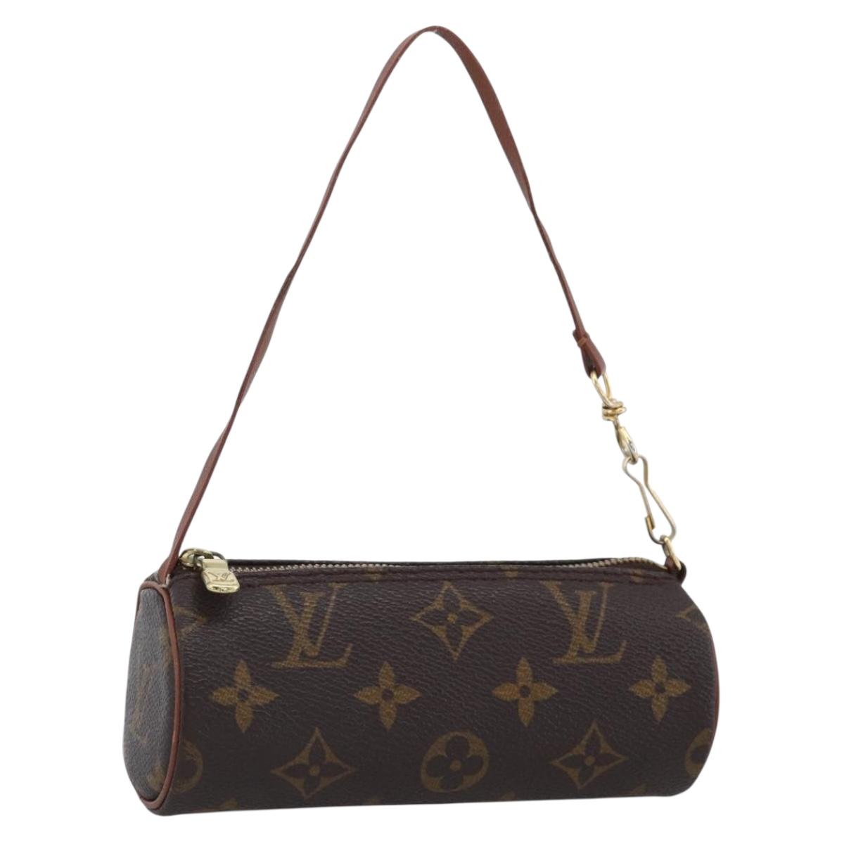 LOUIS VUITTON Monogram Papillon Pouch LV Auth 166258A