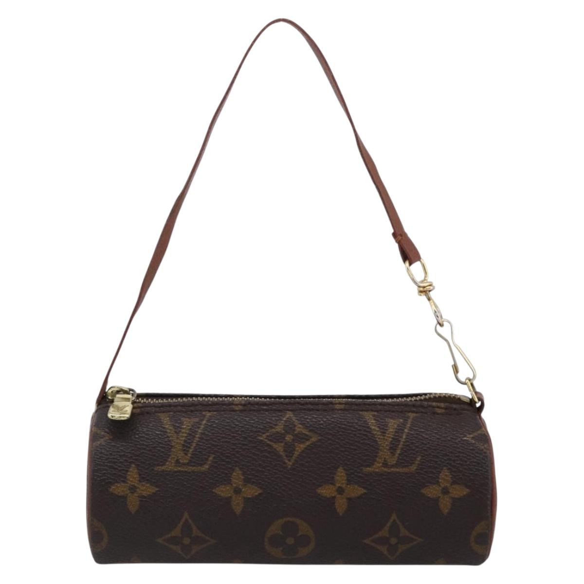LOUIS VUITTON Monogram Papillon Pouch LV Auth 166258A