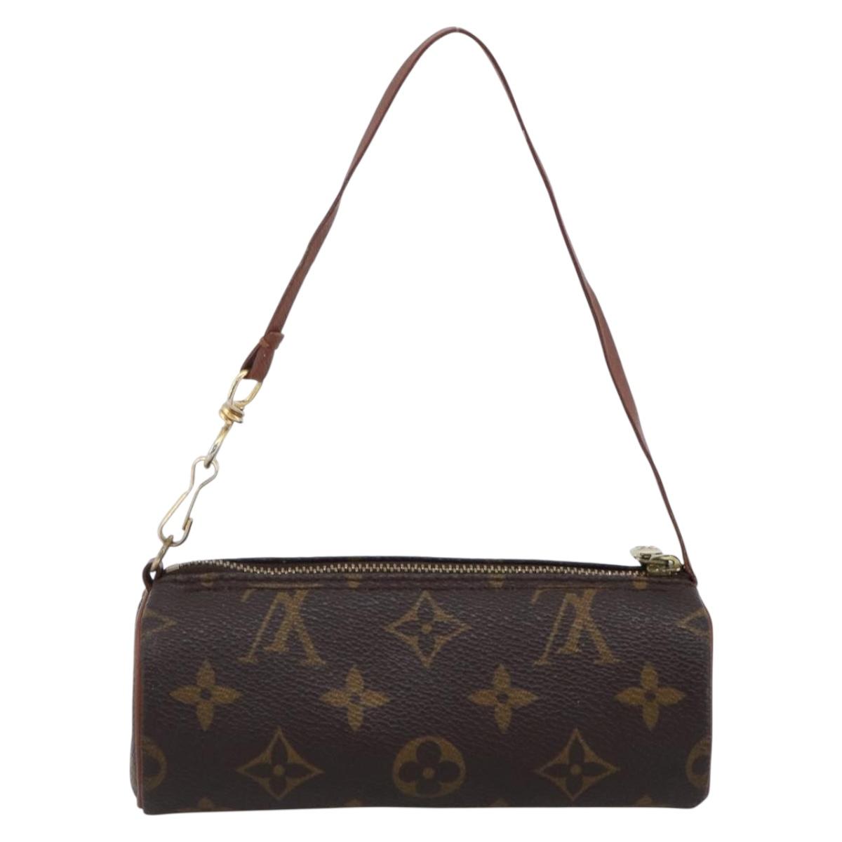 LOUIS VUITTON Monogram Papillon Pouch LV Auth 166258A