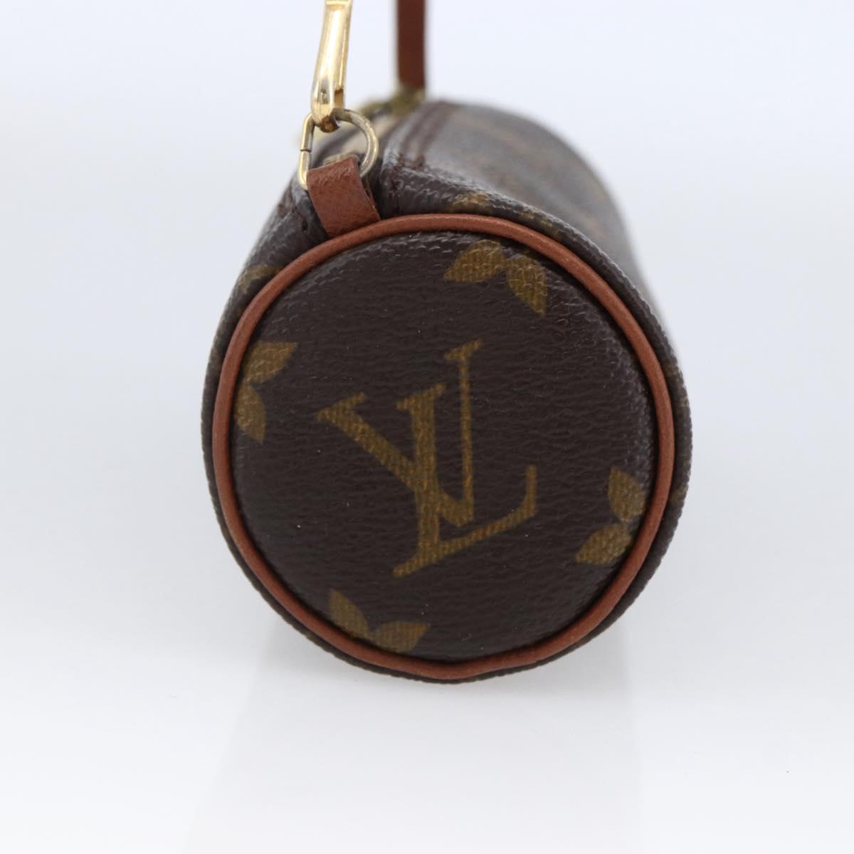 LOUIS VUITTON Monogram Papillon Pouch LV Auth 166258A