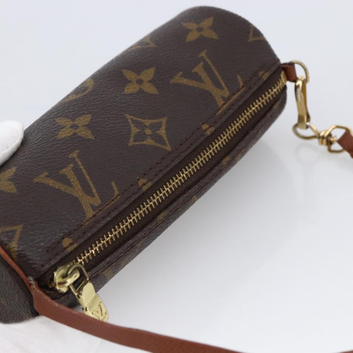 LOUIS VUITTON Monogram Papillon Pouch LV Auth 166258A