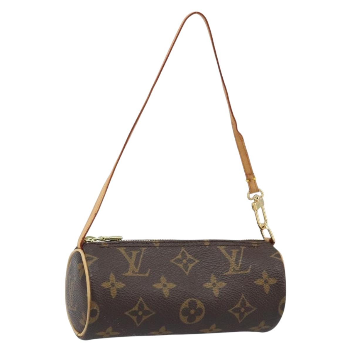 LOUIS VUITTON Monogram Papillon Pouch LV Auth 166259A