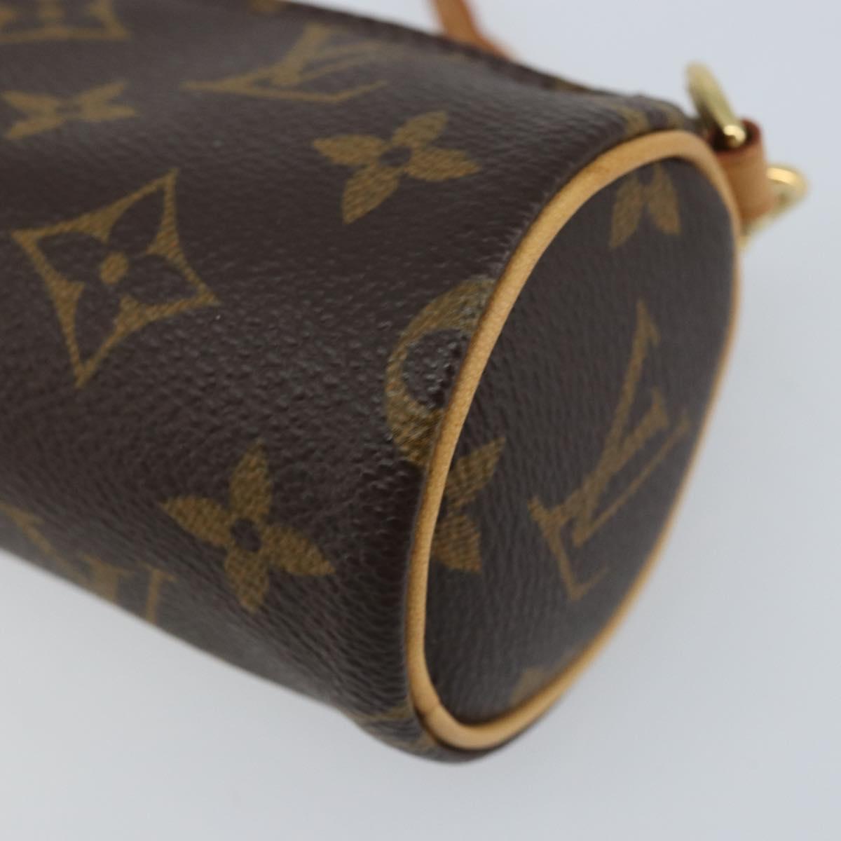 LOUIS VUITTON Monogram Papillon Pouch LV Auth 166259A