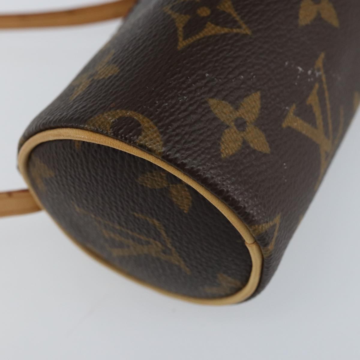LOUIS VUITTON Monogram Papillon Pouch LV Auth 166259A