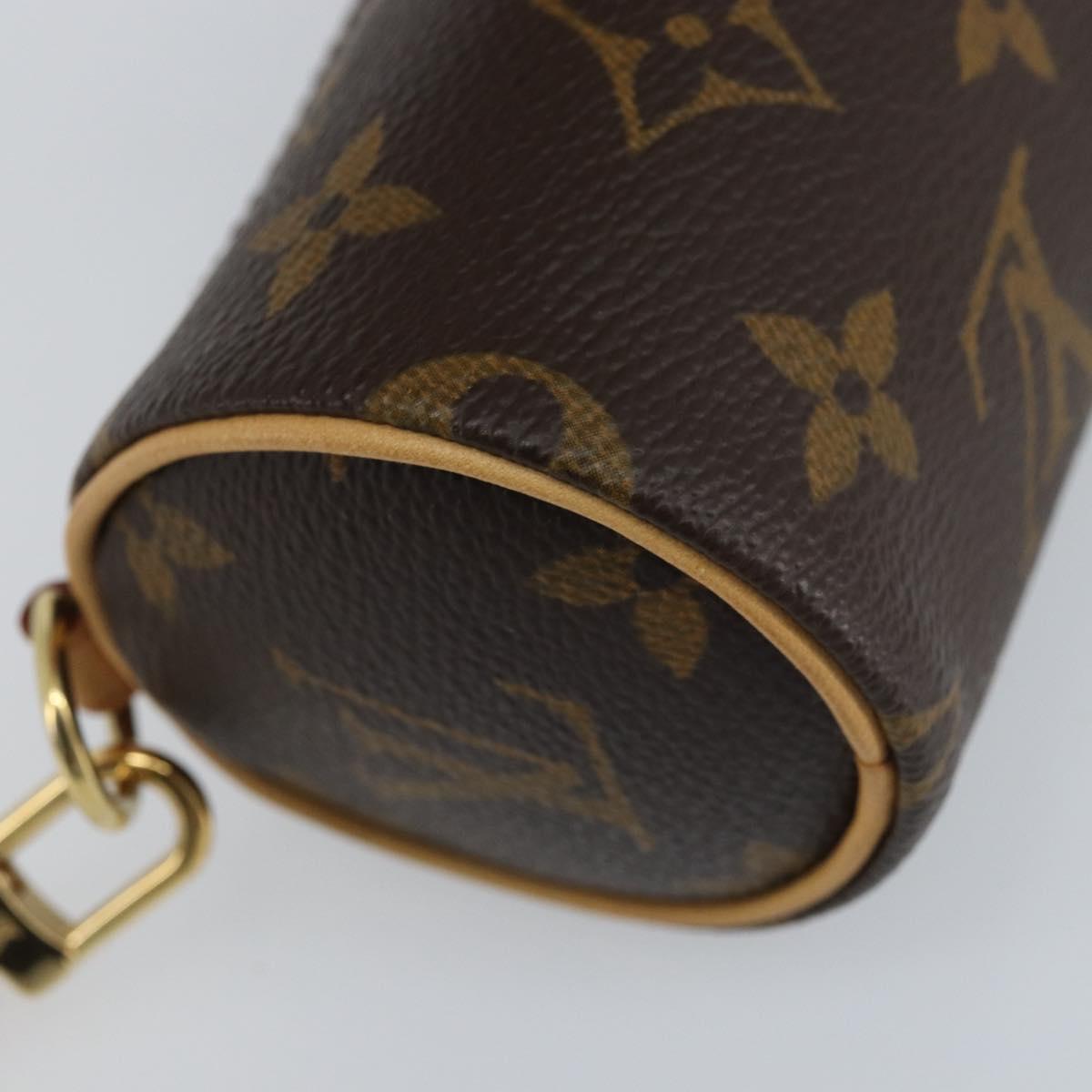 LOUIS VUITTON Monogram Papillon Pouch LV Auth 166259A