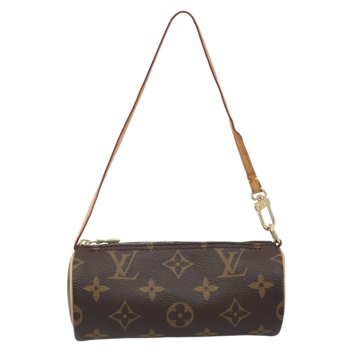 LOUIS VUITTON Monogram Papillon Pouch LV Auth 166259A