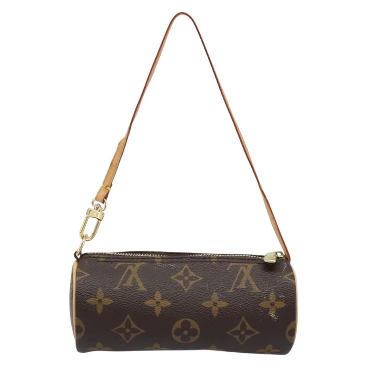 LOUIS VUITTON Monogram Papillon Pouch LV Auth 166259A