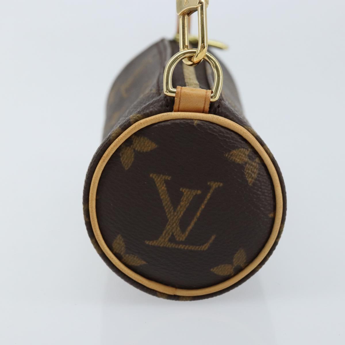 LOUIS VUITTON Monogram Papillon Pouch LV Auth 166259A
