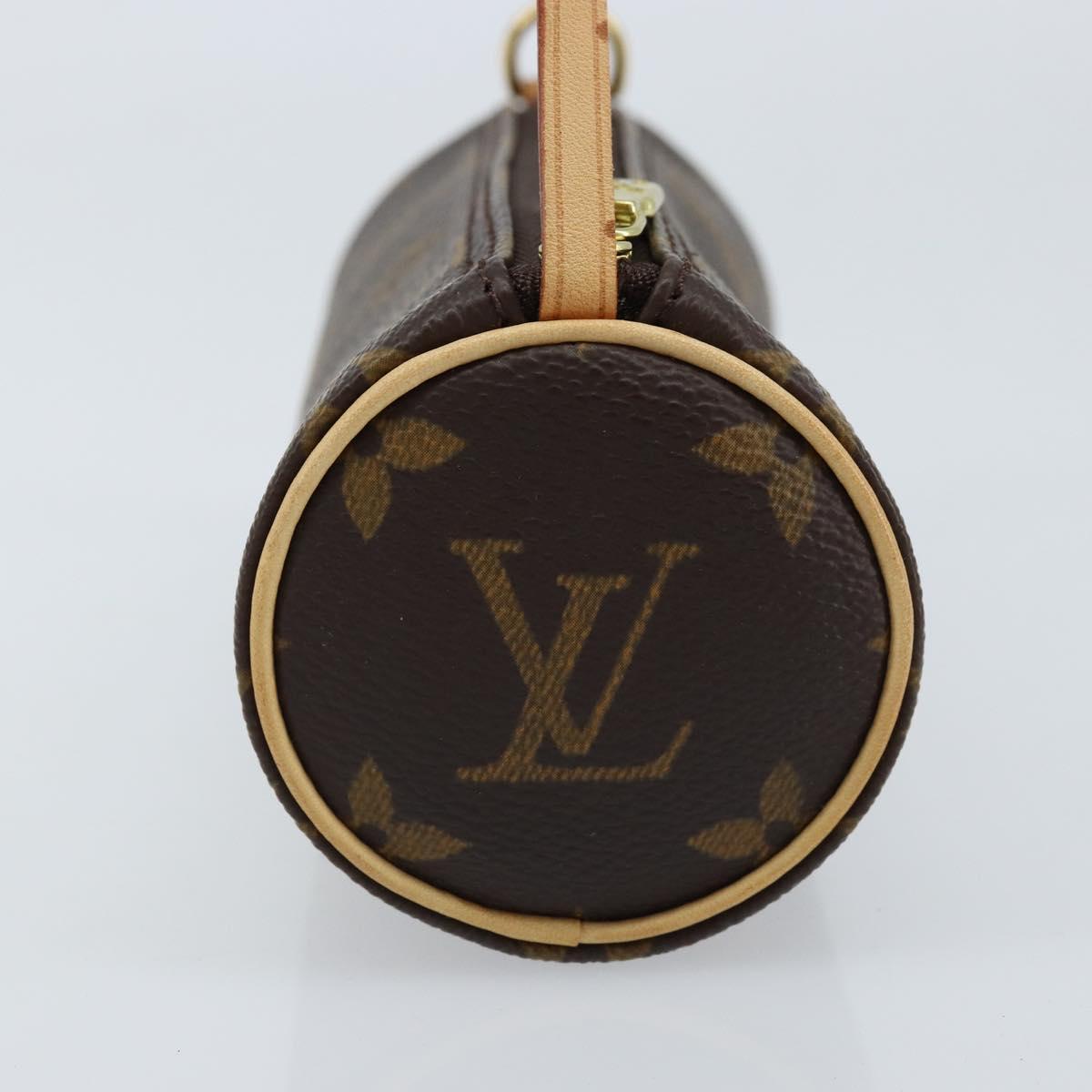 LOUIS VUITTON Monogram Papillon Pouch LV Auth 166259A